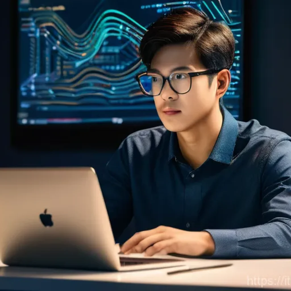 AI 개발자 경력 성장 - **Prompt: The Pythonic AI Architect**
"A young adult AI developer, dressed in smart casual attir...