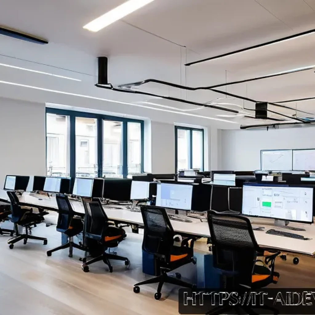 AI 개발자의 직무 특성 - A modern, vibrant office environment in Milan, Italy, featuring a diverse team of AI developers coll...