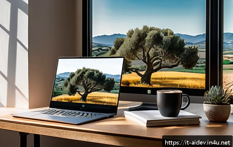 AI 개발 환경 설정 - A modern AI developer workspace featuring dual monitors displaying TensorFlow and PyTorch code envir...